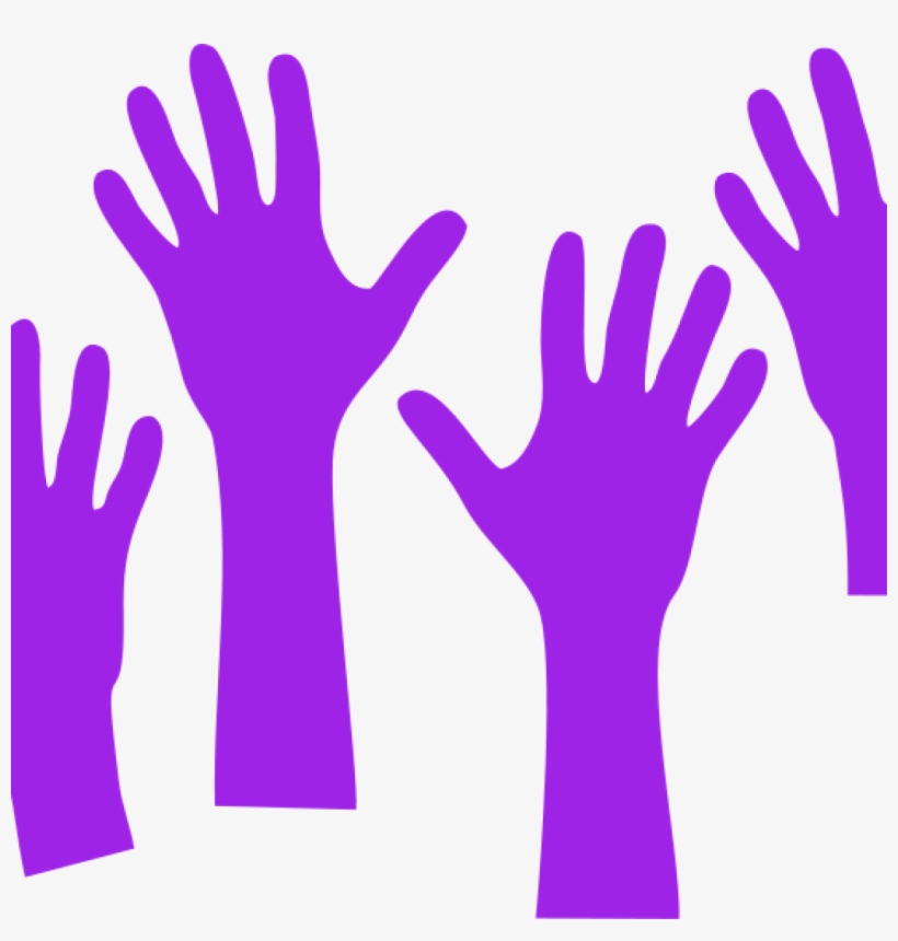 Free Clipart Hands Free Clipart Four Hands Reaching - Silhouette, transparent png download