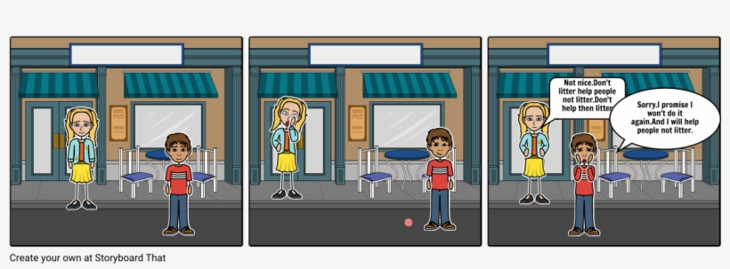 Why Kindys Should Not Litter - Girl Jamaica Kincaid Storyboard, transparent png download