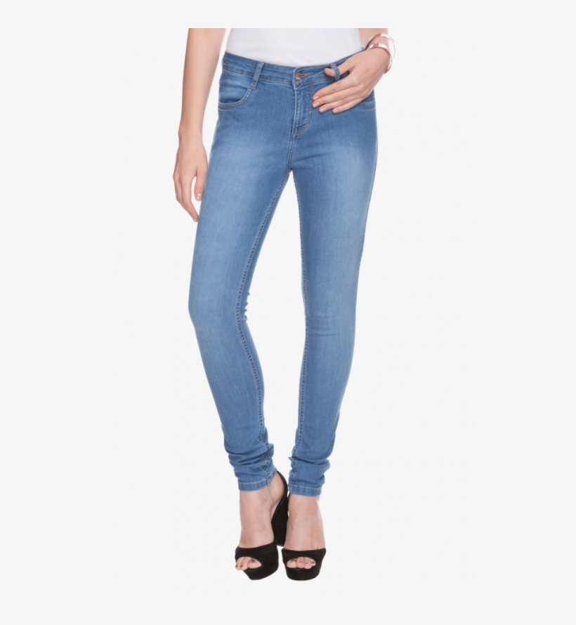 153582299430913586 Kraus Stretchable Midrise Slimfit - High Heels, transparent png download