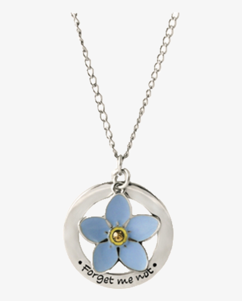 Forget Me Not Necklace - Locket, transparent png download