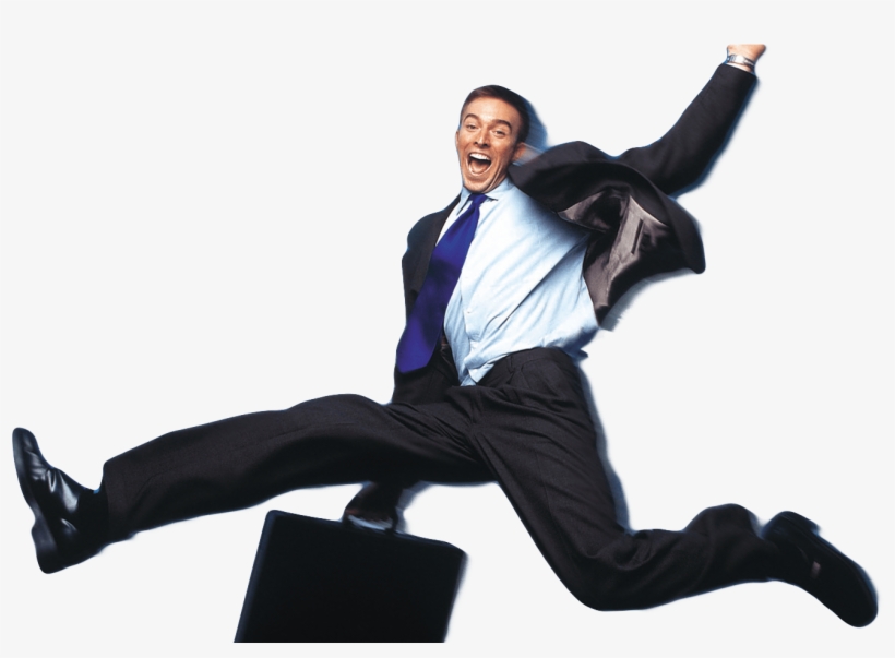 Jumping Office Man, transparent png download