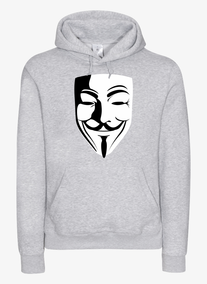 Guy Fawkes Sweatshirt B&c Hooded, transparent png download