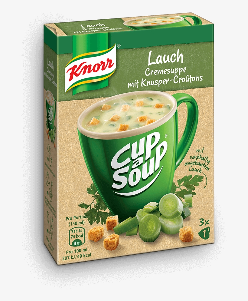 Knorr Cup A Soup Leek Cremesuppe Croutons - Knorr, transparent png download