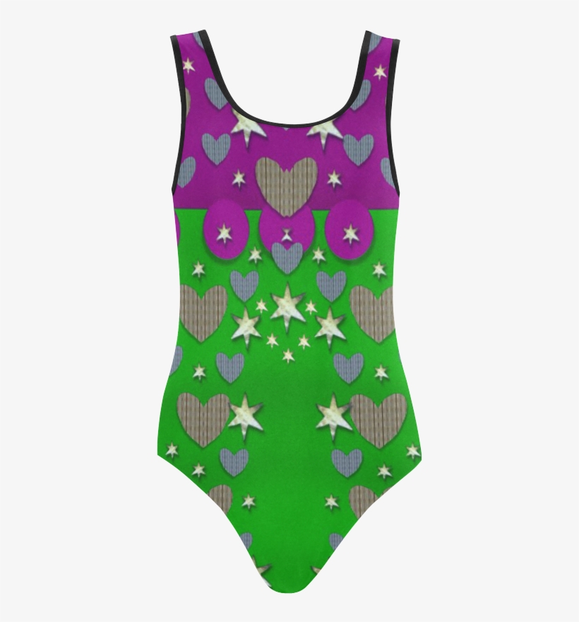 The Brightest Sparkling Stars Is Love Vest One Piece - Maillot, transparent png download