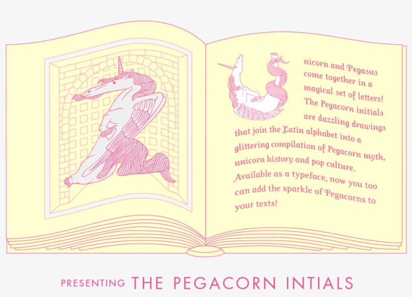 Pegacorn Initials - Paper, transparent png download