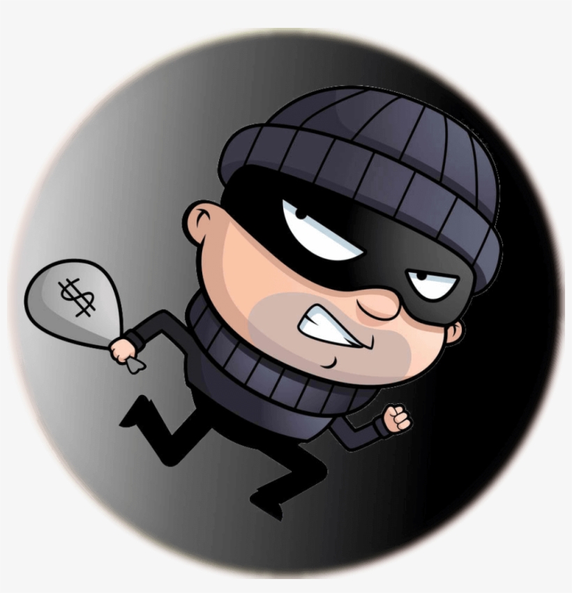 I Don't Have A Phone Line - Cartoon Burglar, transparent png download