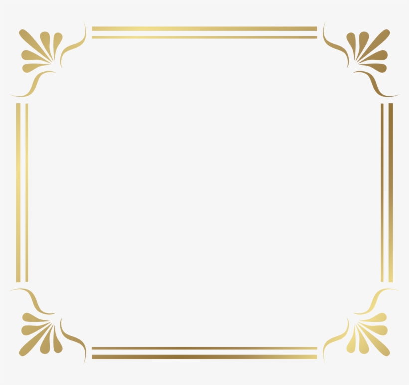Gold Border Frame File - Transparent Page Border Png, transparent png download