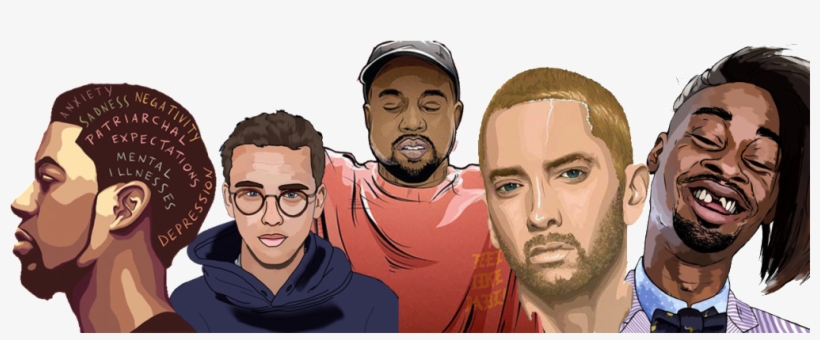 Rappers And Mental Health - Illustration, transparent png download