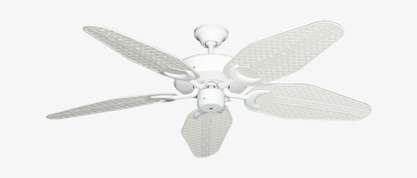 Picture Of Patio Fan Pure White With 52" Outdoor Weave - Ceiling Fan, transparent png download