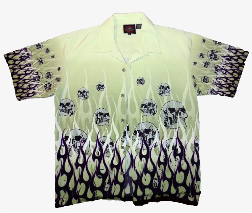 Image Of Dragonfly Roadhouse Purple & Black Flames - Polo Shirt, transparent png download