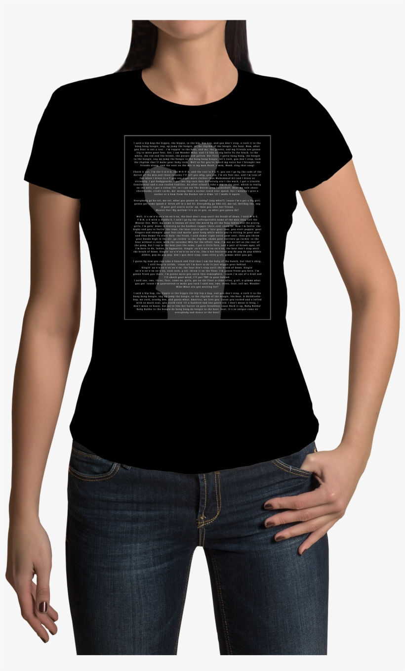 Rappers - Lyrics -back - Ladies - T Shirt - Koszulki Na Wieczór Panieński, transparent png download