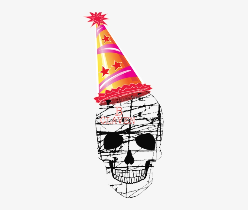 Happy New Years - Skull, transparent png download