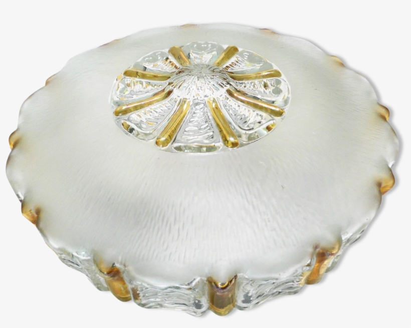 Wall Lamp Amber Glass And Ice Effect - Lamp, transparent png download