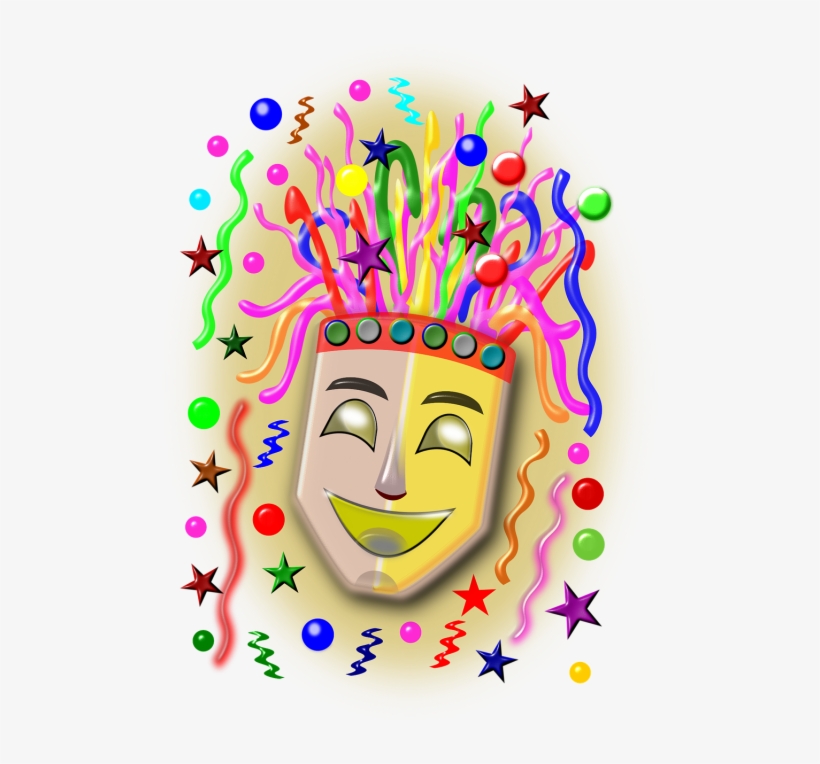 Šventė,pierrot,konfeti, Serpentinas - Carnaval Png, transparent png download