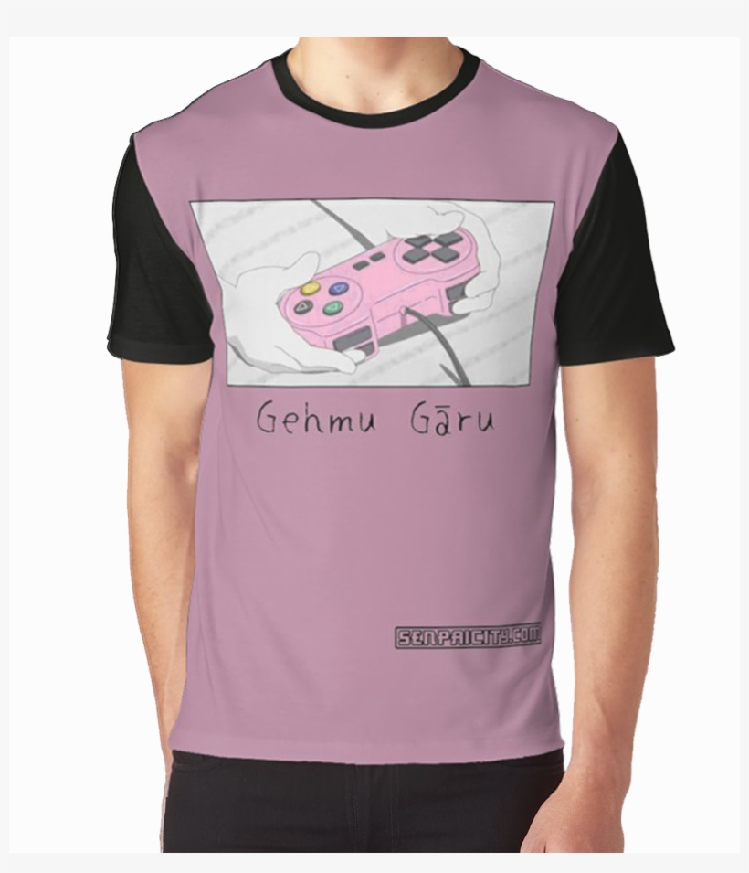 'gamer Girl' Graphic Tee - Pantone Living Coral Tshirt, transparent png download