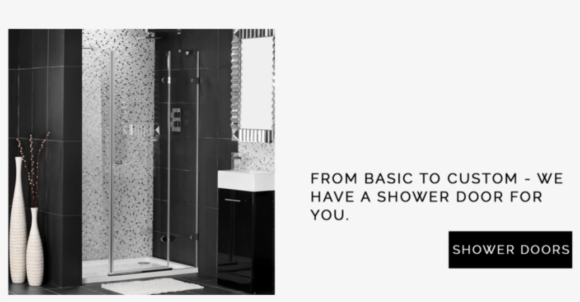 Showerdoors - Dark Shower With Gold Fixtures, transparent png download