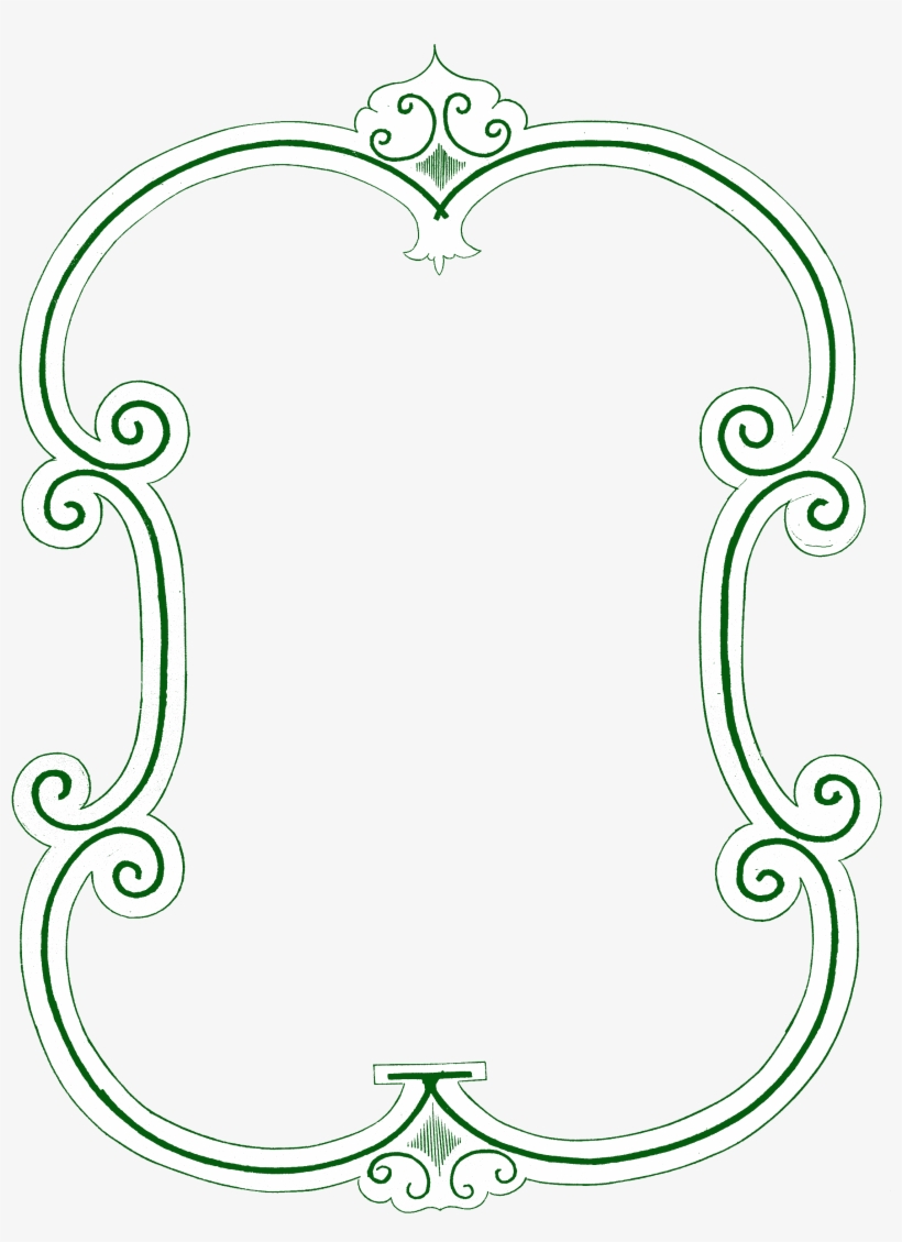 08g Curvey 3line Frame Graphicsfairy 10in 2,248×3,000 - Heart, transparent png download