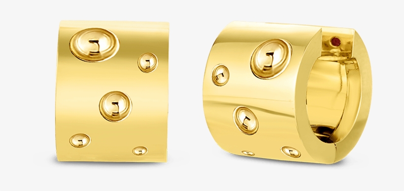 Pois Moi Luna18k Gold Pois Moi Luna Wide Huggy Earring - Earrings, transparent png download