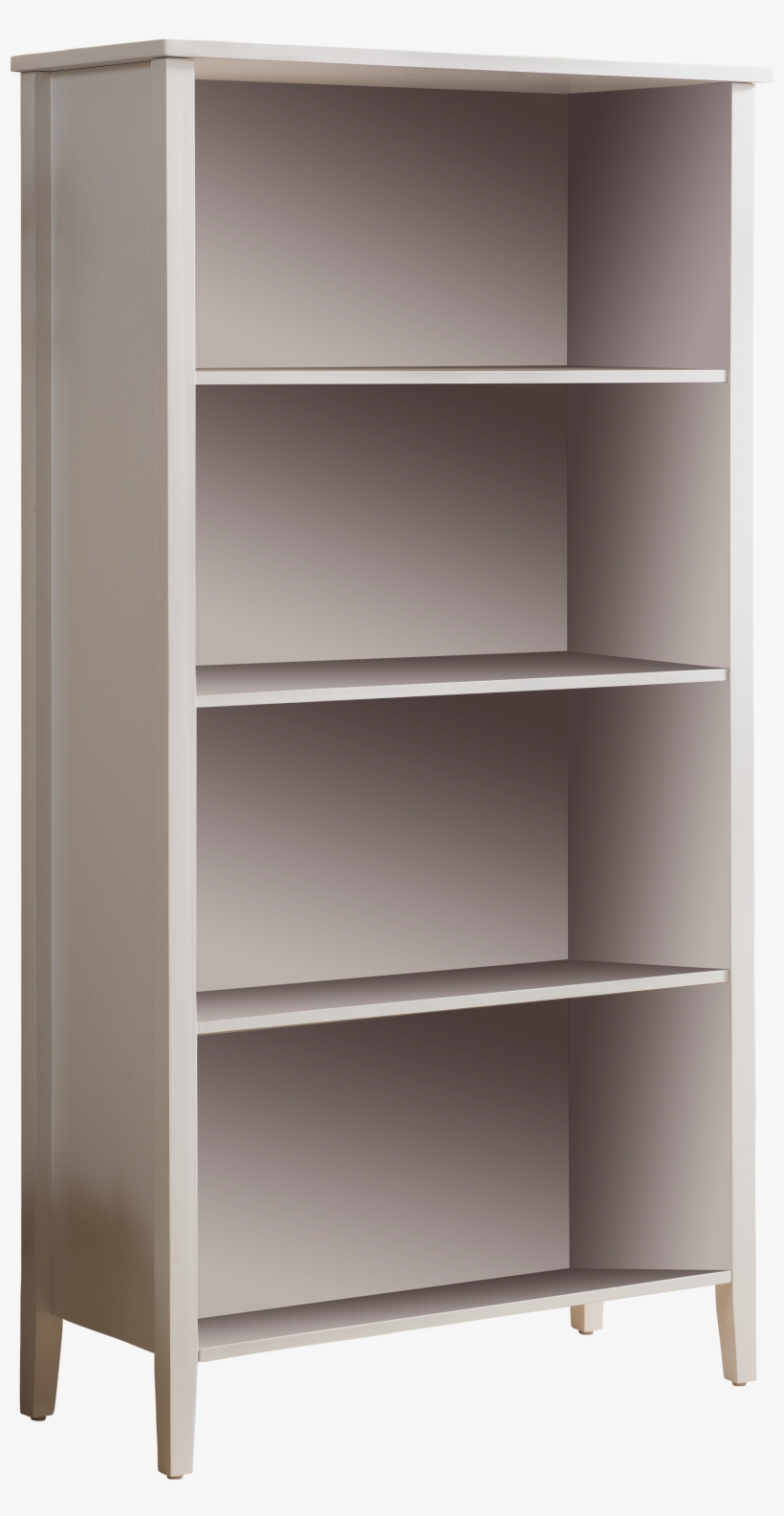 Daren White Wood Contemporary 4 Tier Shelf Kids Bookcase - Shelf, transparent png download