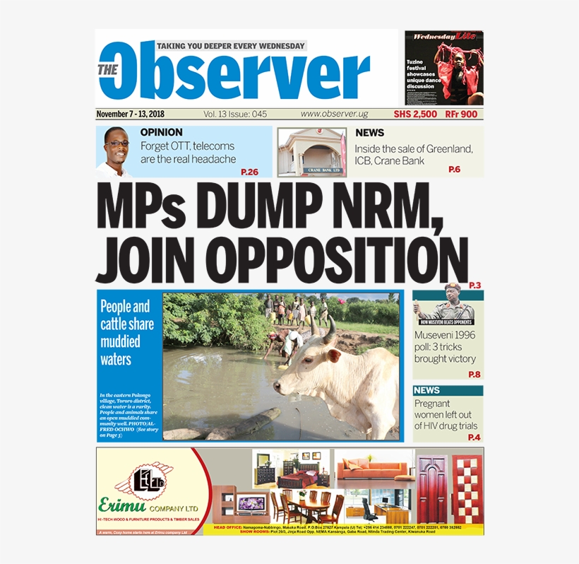 The Observer November 7-13, - Flyer, transparent png download