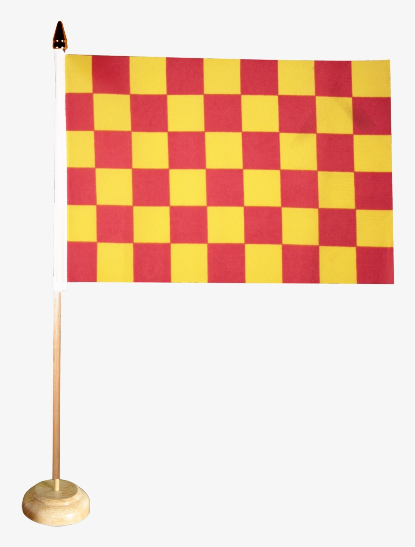 Checkered Red Yellow Table Flag - Snakes And Ladders Board Landscape, transparent png download