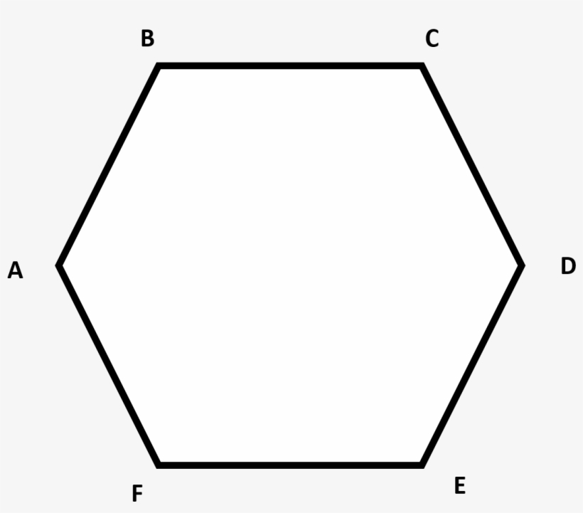 If The Perimeter Of The Regular Hexagon Above Is - Monochrome, transparent png download