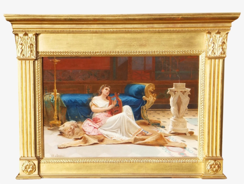 Salvini Lydia With Lyre - Painting, transparent png download