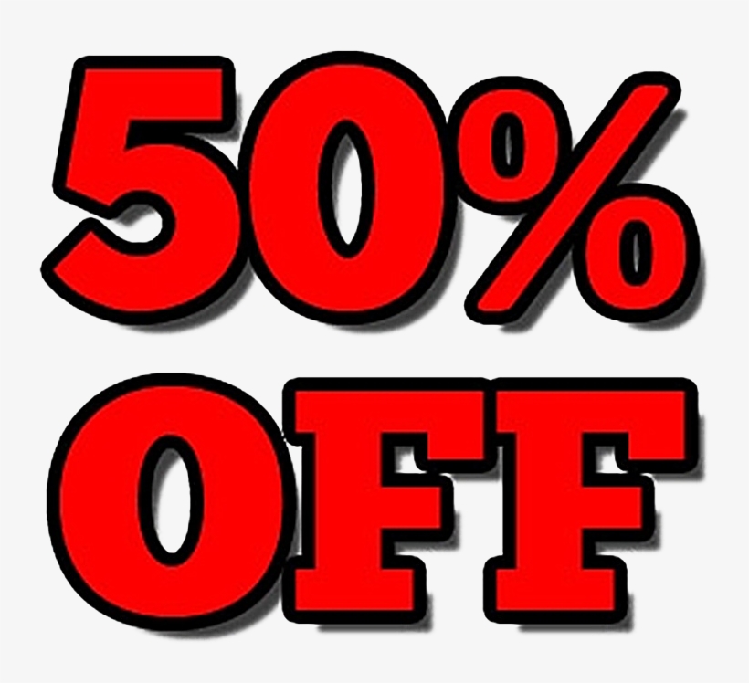 50 Off Png Image Hd - 50 Discount Png, transparent png download