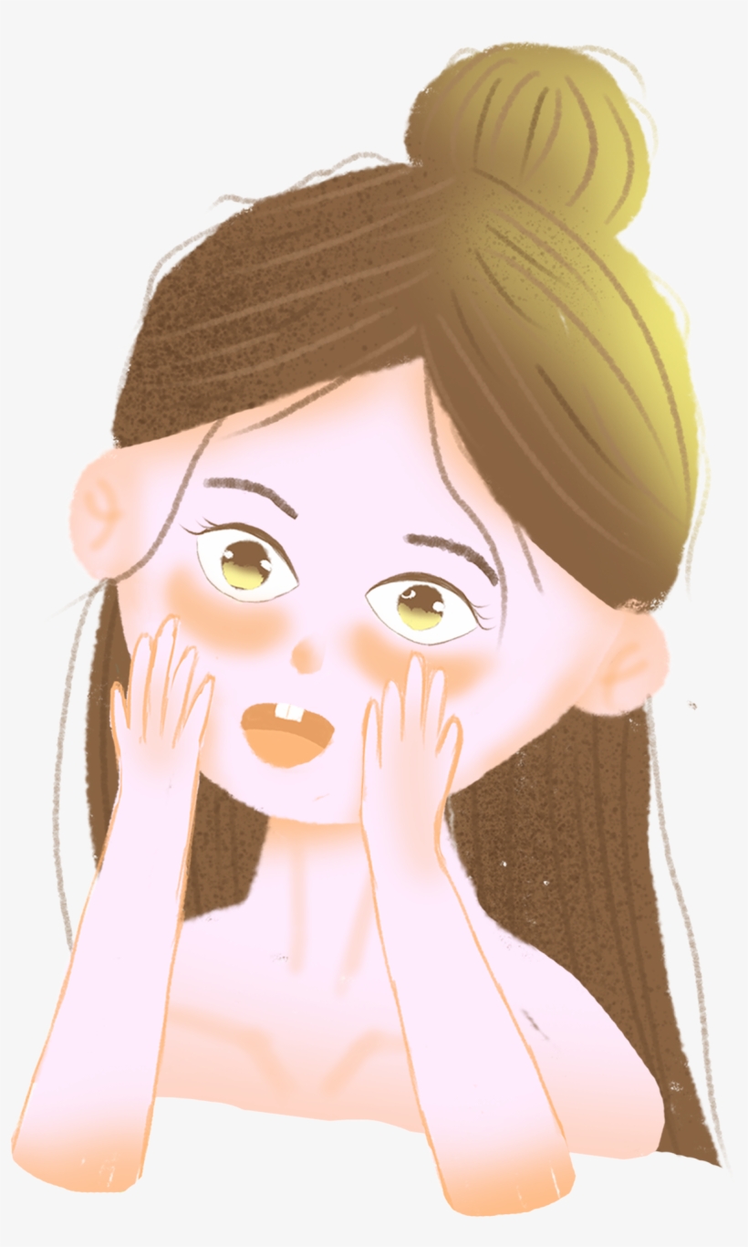 Beautiful Sweet Cartoon Hand Painted Png And Psd - Cartoon, transparent png download