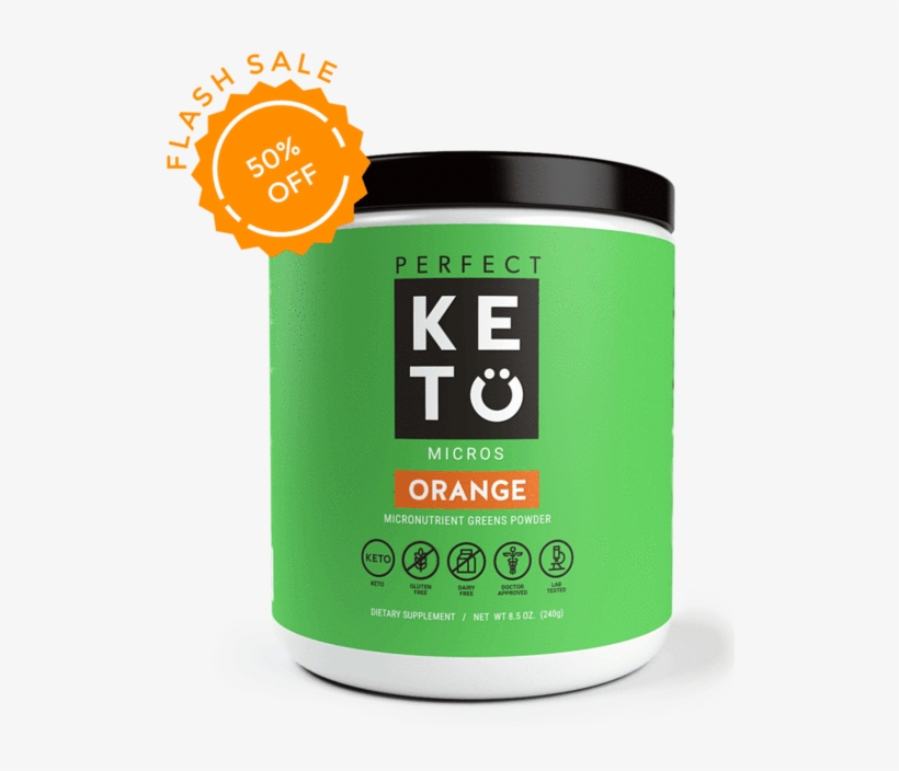 Orange Keto Greens Powder With Mcts - Box, transparent png download