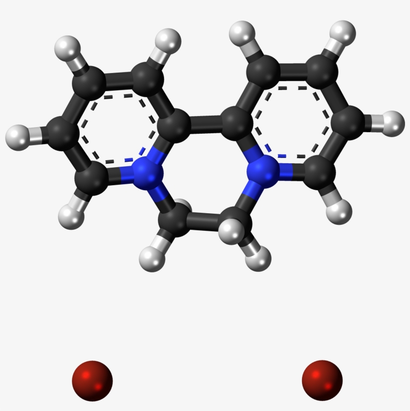 Diquat Dibromide 3d Ball - Reagent Ball, transparent png download