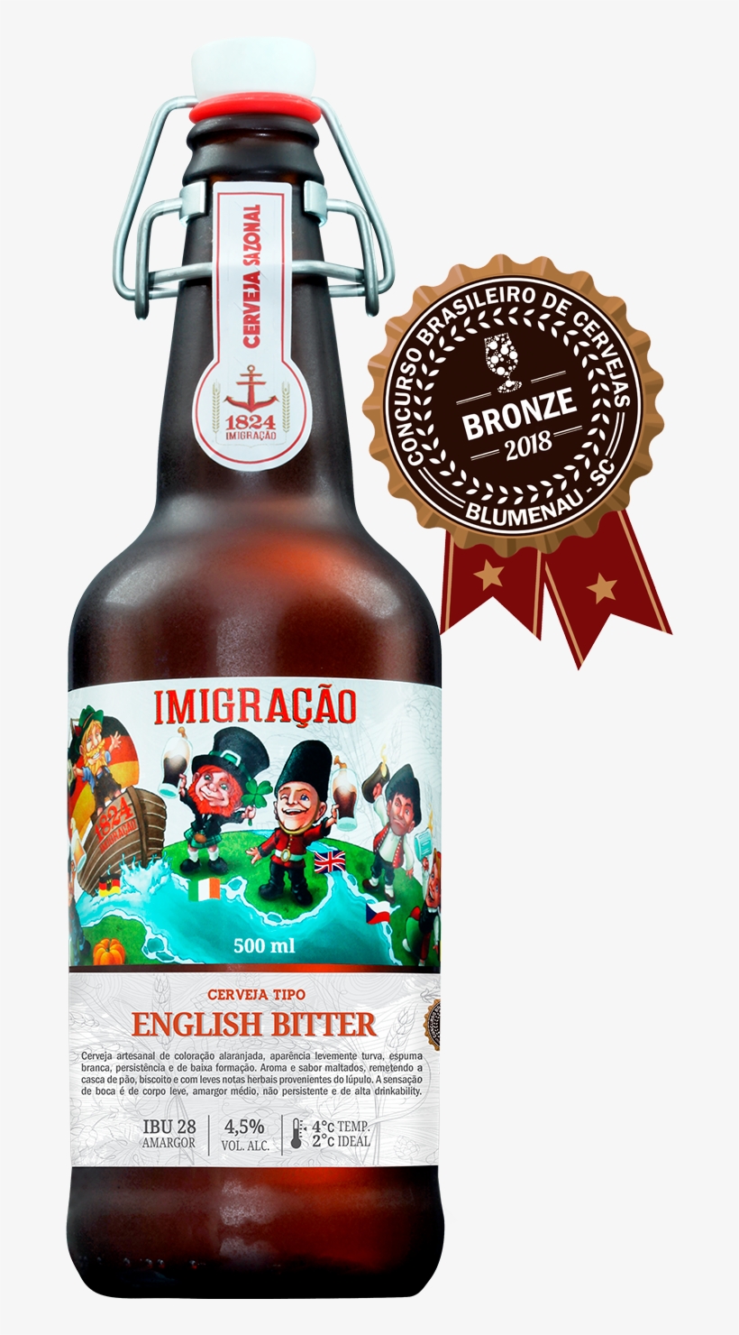 English Bitter Produção Somente Em Maio - Cerveja Imigração, transparent png download