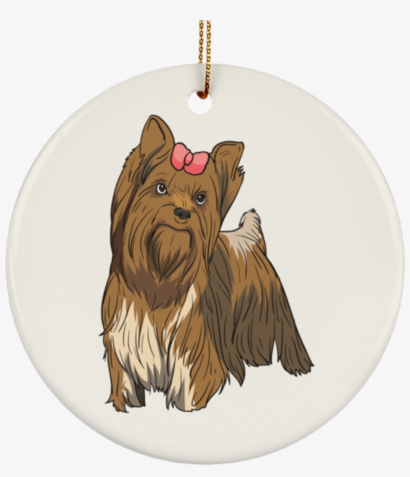 Yorkshire Terrier Dog Ornament Christmas Tree Ornaments - Yorkshire Terrier, transparent png download