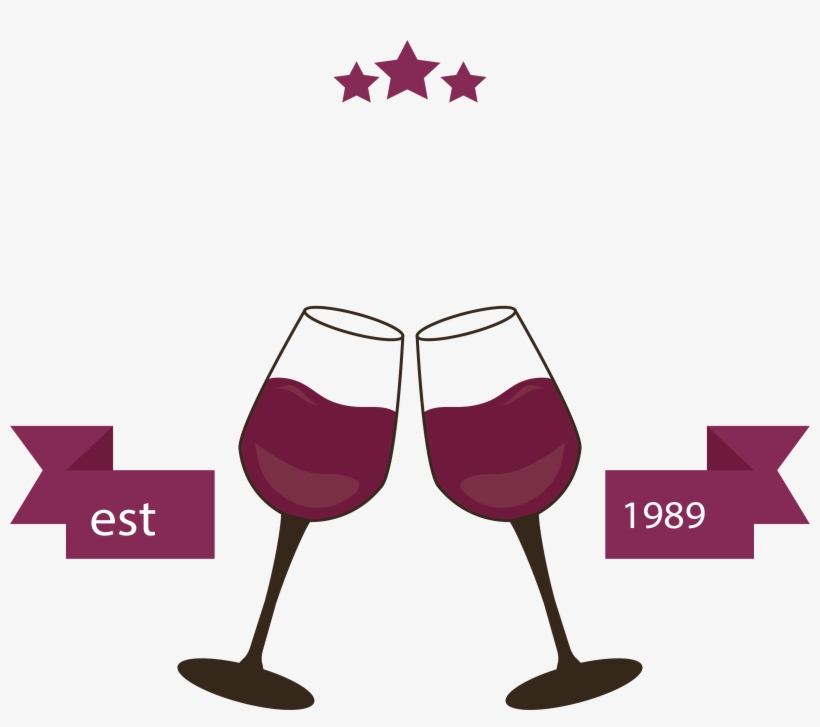 Banner Transparent Download Glass Label Transprent - Wine Glass, transparent png download