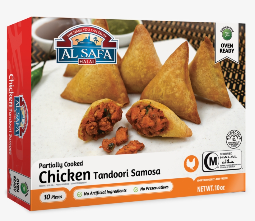 Tandoori Chicken Samosa Par Cooked - Al Safa, transparent png download