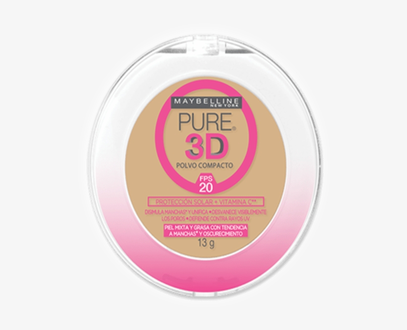 Maybelline Polvo Compacto Pure 3d - Pure 3d Maybelline Polvo, transparent png download