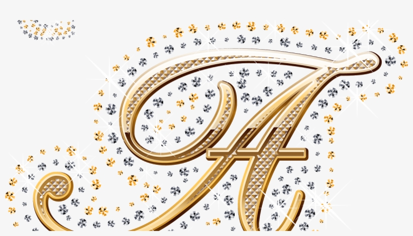 Alfabeto Decorado Dourado Com Strass Em Png Alfabetos - Letras Personalizadas Png, transparent png download
