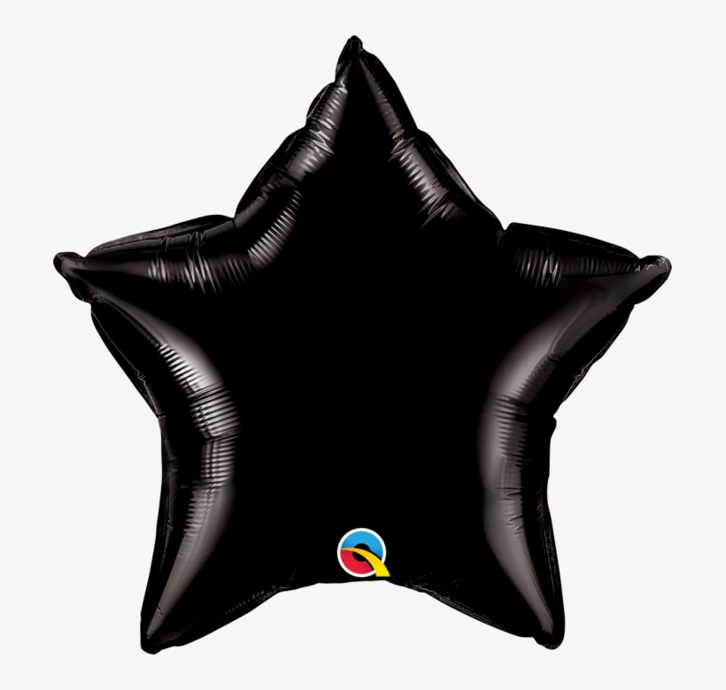 Black Star Shaped 20'' Foil Decorator Balloon - Balloon With Different Shapes, transparent png download