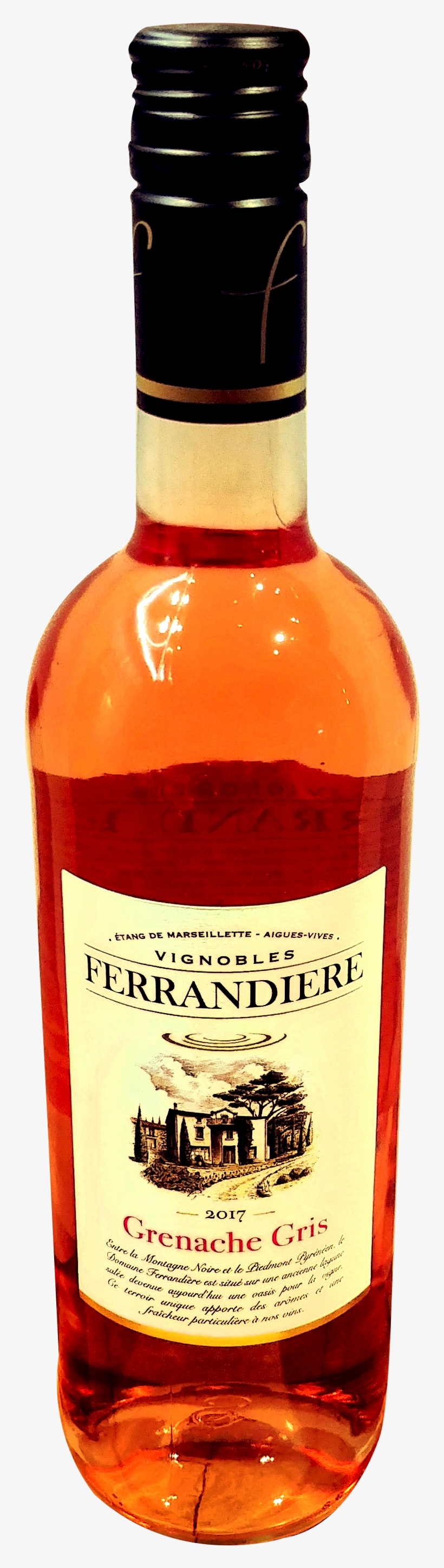 Ferrandiere - Glass Bottle, transparent png download