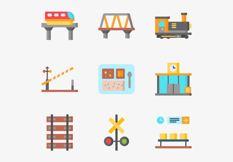 Railway - Railway Track Icon Png, transparent png download