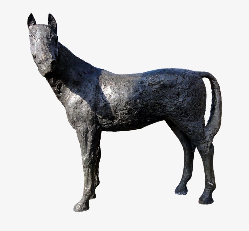 Statue, Art, Horse, Stone Figure, Sculpture, Figure - Mustang Horse, transparent png download