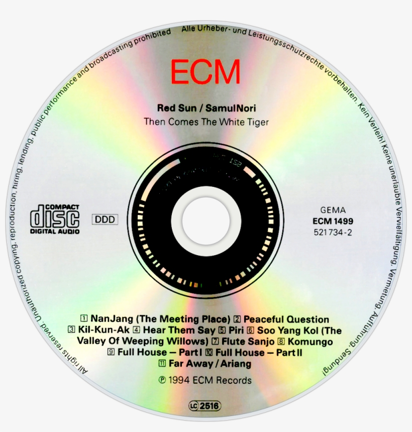 Red Sun & Samulnori Then Comes The White Tiger Cd Disc - Compact Disc, transparent png download