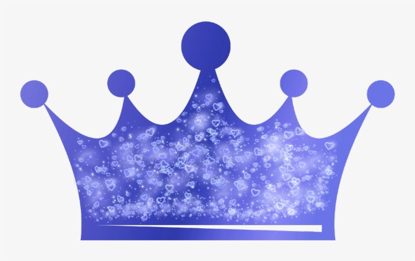 Blue Sticker - Glittery Pink Crown Png, transparent png download