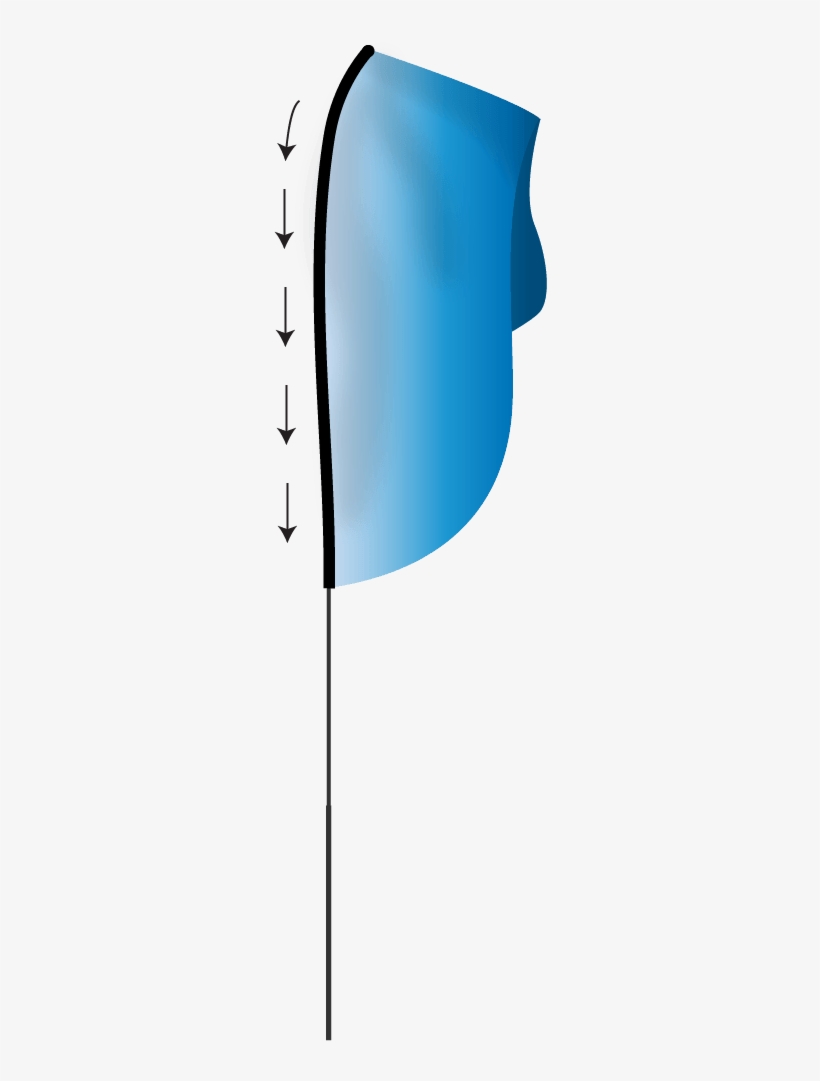 Begin To Gently Put The Flag Onto The Assembled Pole - Flag, transparent png download