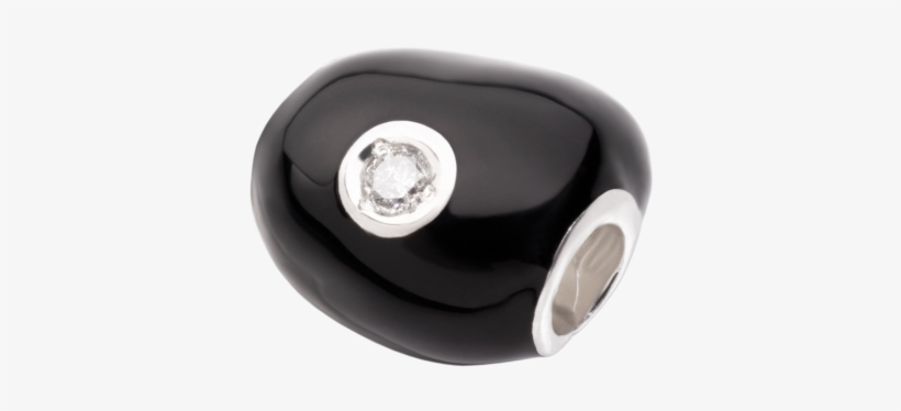 Big Licorice Stone With Diamond - Metal, transparent png download