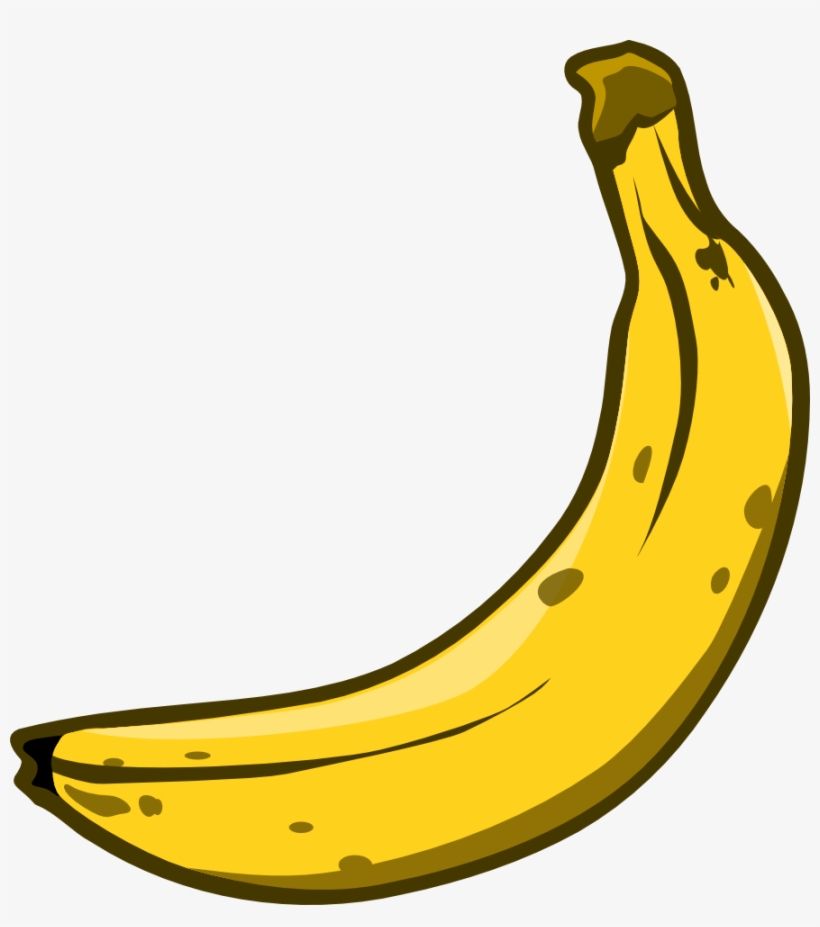 Banana Clip Art Free - Banana Creative Commons Free, transparent png download