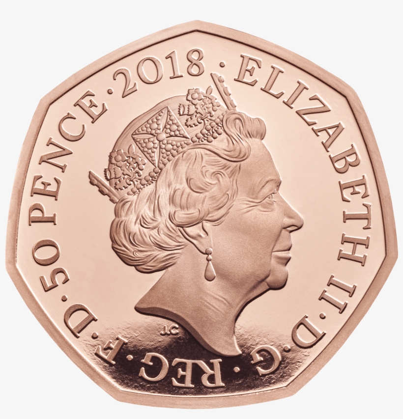 40th Anniversary Of The Snowman 2018 Uk 50p Gold Coin - Fifty Pence, transparent png download