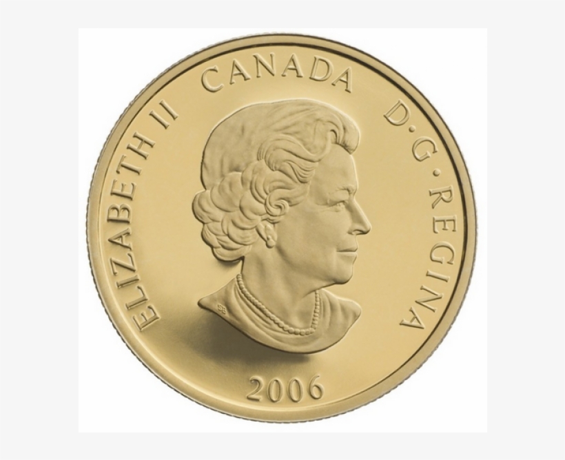 Gold Coin 100 Dollar Canada 2006 Queen Elizabeth Ii - Coin, transparent png download
