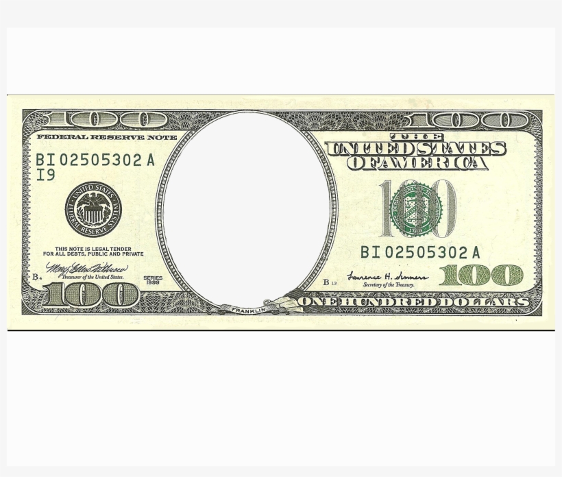 100dollar - Obama 100 Dollar Bill, transparent png download