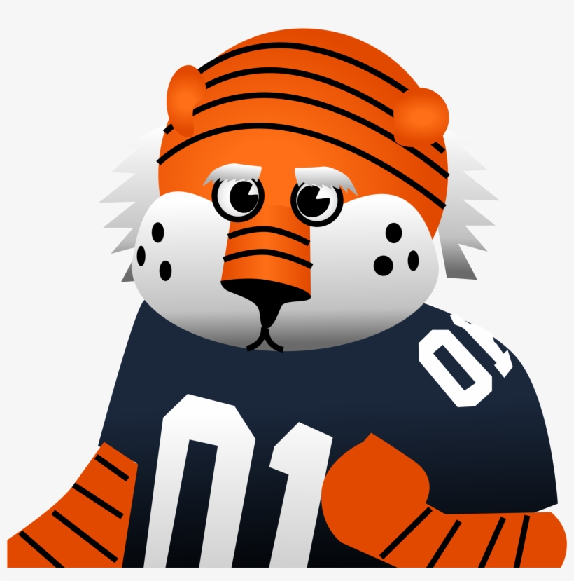 Open - Aubie The Tiger Png, transparent png download